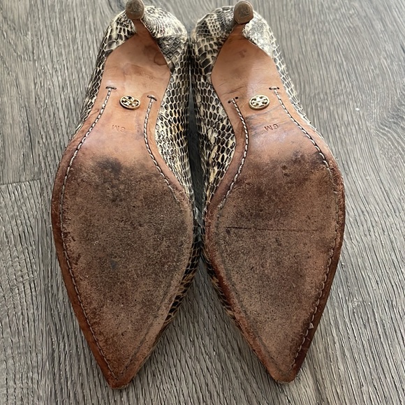 Tory Burch Snake Skin Heels - Picture 3 of 5